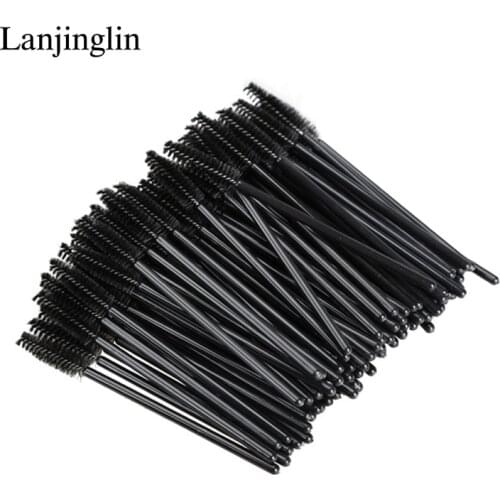 50pcs Make up Brushes Eye lashes Disposable Mascara Wands Applicator Eye lashes Cosmetic Brush Maquiagem for Makeup Tools