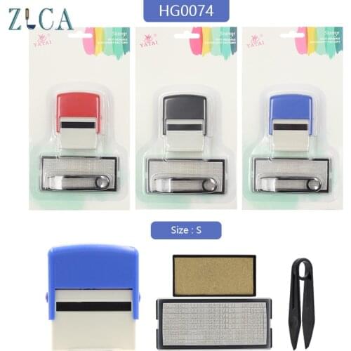 DIY Number Letter Stamp Set Self Inking Business Name Number Address Printing Custom Personalised Rubber Stamp + Tweezers Kits