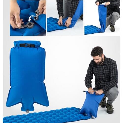 Outdoor Inflatable Bag Portable Rainproof Phone Storage Bag Hiking Air Mattress Bed Sleeping Bag Fashion Ultralight