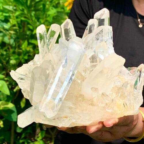 NATURAL Tibetan CLEAR QUARTZ CRYSTAL CLUSTER point Specimen 120-130g