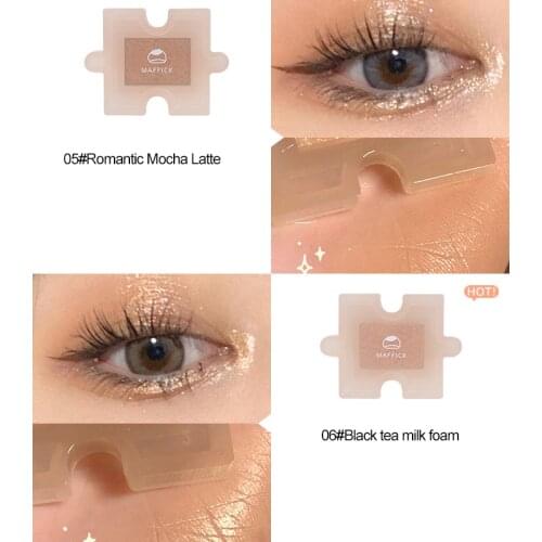 Single Eyeshadow Blush Makeup Palette Concealer Blush Highlighter Palette Combination Shimmer Brighten Waterproof Matte Cosmetic