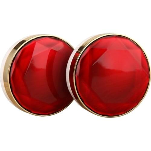 50pcs Empty Ruby Air Cushion Case with Powder Puff and Mirror Refillable Container Foundation BB Cream Box