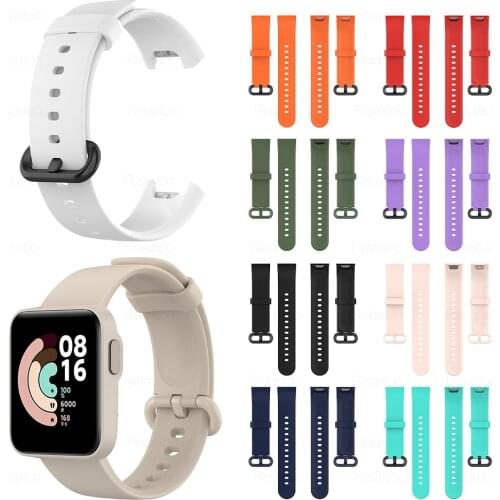 Soft Silicone Strap For Xiaomi Mi Watch Lite Watchbands xaomi xiomi xiami MiWatch Light Straps Silicon Bands bracelet correa