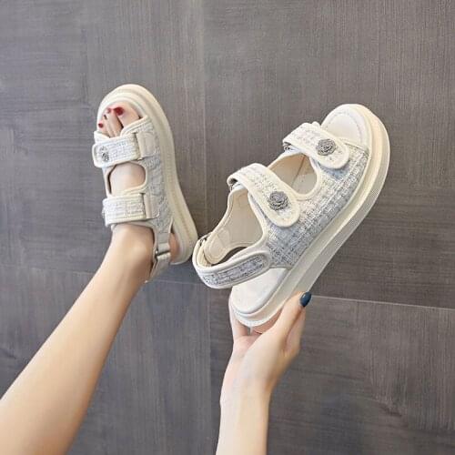 Platform Women Sandals 2021 Summer Fashion Outdoor Dress Comfortable Casual Beach Designer Sandals Female Flat Shoes Footwear