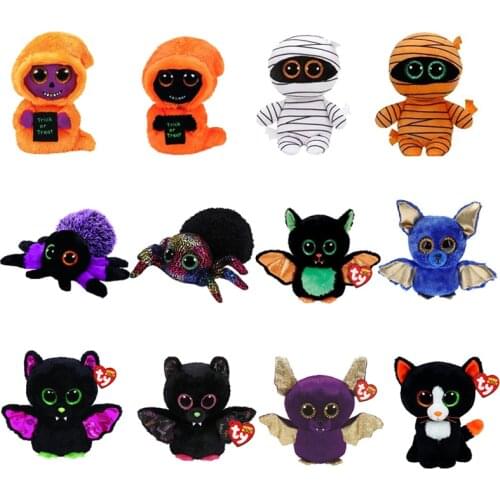 Ty Beanie Halloween Series Stuffed Toys Reaper Spider Bat Mummy