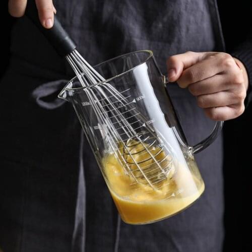 High Borosilicate Glass Measuring Cup Transparent Milk Cups With Scale High Temperature Resistant Clear Cup Kitchen Accesssories