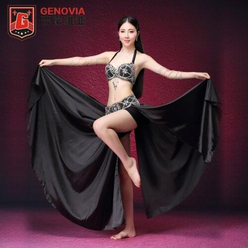 Women Luxury Professional Belly Dance Costume 3 Piece/Suit Bra Belt Skirt Dance Belly Clothes Oriental Dance Outfits