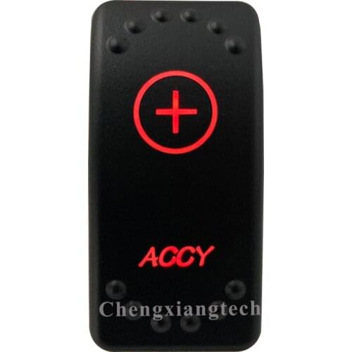 12V 20A / 24V 10A Dual Red Led 5P On Off SPST Rocker Switch ACCY Waterproof for Car Boat Truck Circuit Breaker