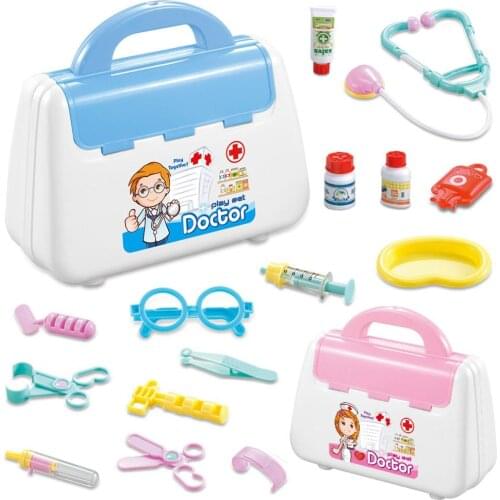 15Pcs Simulation Stethoscope Injector Scissors Kids Doctor Pretend Play Toy Set Hospital Medicine Accessorie Children Toy