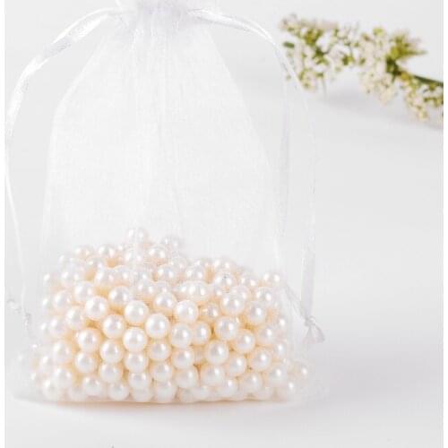 15x20cm White Organza Bags 100pcs bolsas de regalo Small Gift Bags For Wedding Candy Bags casamento embalagem Can Custom Logo