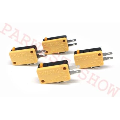 20pcs Chilong Microswitch for Push Button yellow micro switch for button/Arcade Game Machine Parts/cabinet accessories