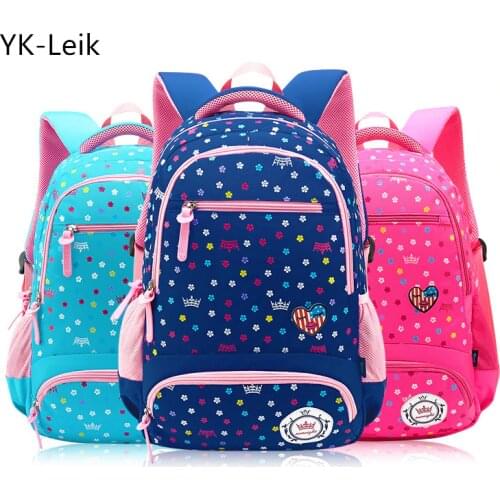 2018 fashion dot printing children backpacks for girls Kids School Bags High Quality Backpack In Primary School Backpack