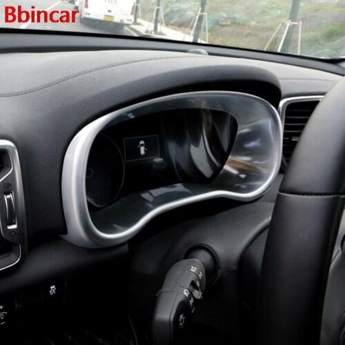 Bbincar Auto Accessories For KIA Sportage 2016 2017 Car ABS Matte Dashboard Decorative Sequins Cover Trim Inner Car Covers
