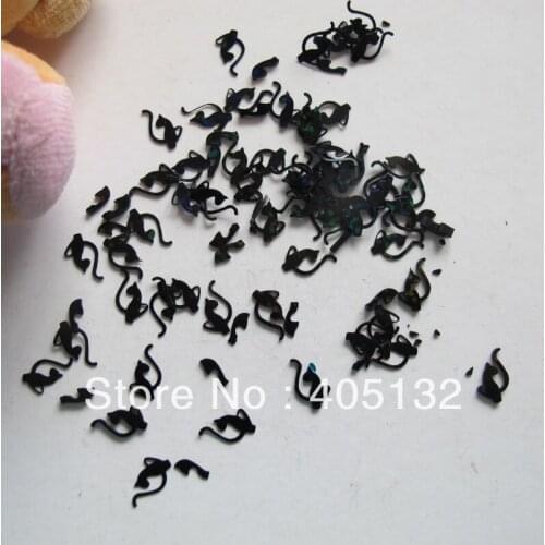 GD22-3 Free Shipping Wholesale 100g/bag Black Cat Glitter Nail art Glitter Pieces Nail art decoration
