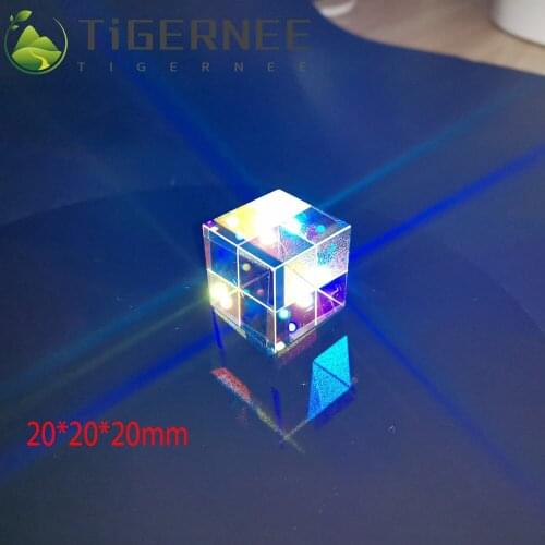 20*20*20mm Prism Creative Gift of Cubic Science Cube Diamond Mirror for Rainbow Light Photography with Hexahedral Prism