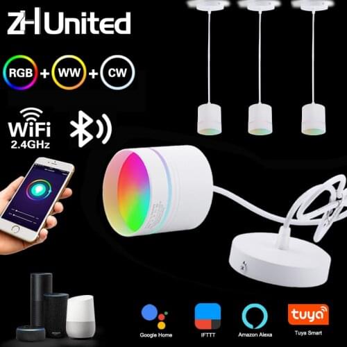 9W Modern LED Downlight Smart 2.4GHZ chandelie WIFI living room, bedroom Kitchen RGB Warm Cool light Work with TUYA Google Home