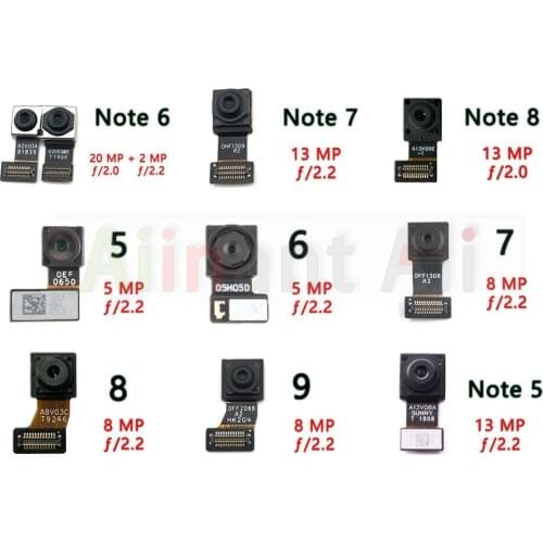 Original Camera Flex For Xiaomi Redmi Note 6 6A 7 7A Pro Plus Main Big Small Front & Back Rear Camera Flex Cable