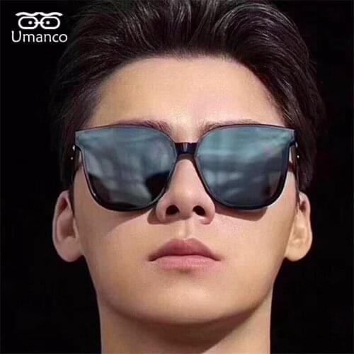 Umanco 2021 New Cat Eyes Pilot Sunglasses For Women Men PC Frame AC Lens Fashion Luxury Brand Beach Travel Accessories Gifts