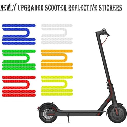 2020 New Color Reflective Sticker Reflect Light Tags Night Safe Driving Reflective Warning Sticker For Xiaomi M365&PRO Scooter