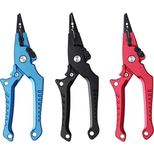 New Arrival Self-locking Aluminium fishing pliers fishing cutting pliers with strong power