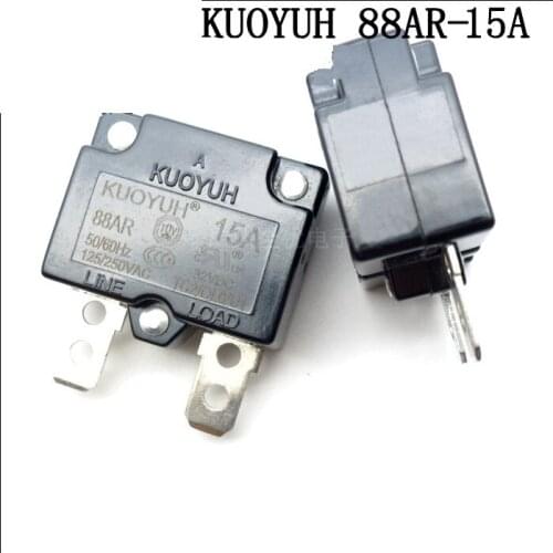 3Pcs Taiwan KUOYUH 88AR-15A Overcurrent Protector Overload Switch Automatic Reset