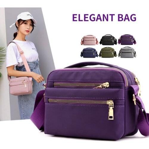Casual Nylon Shoulder Bag For Women Large Capacity Crossbody Bag Multifunction Messenger Bag Fashion Shopping Handbag Daily sac