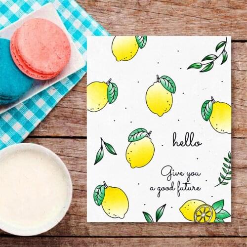 Lemon NEW Background Transparent Clear Silicone Stamps For DIY Scrapbooking/Sentiment Stamp Photo Album Decoration Card Making