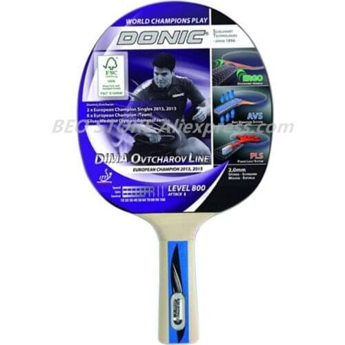 DONIC DIMA OVTCHAROV Line 800 WORLD CHAMPIONS PLAY Table Tennis Racket Original DONIC Ping Pong Bat Paddle