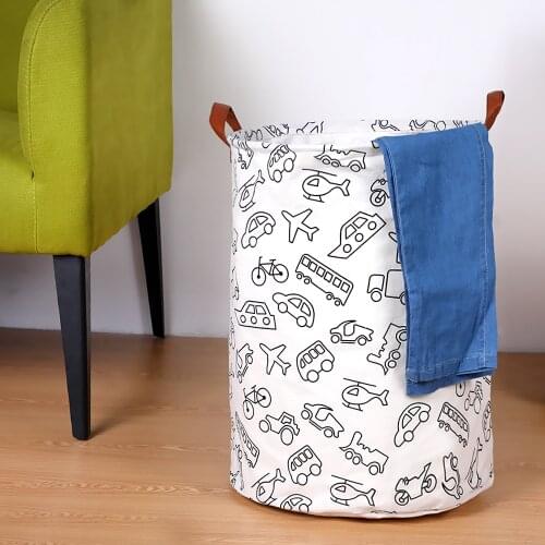 Foldable Linen Laundry Basket Large Capacity Laundry Hamper Storage Bag Clothes Toy Home Storage Basketball