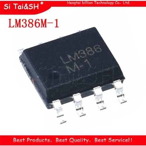 10PCS LM386M-1 SOP8 LM386M SOP LM386 SOP-8 MD Low Voltage Audio Power Amplifier new and original