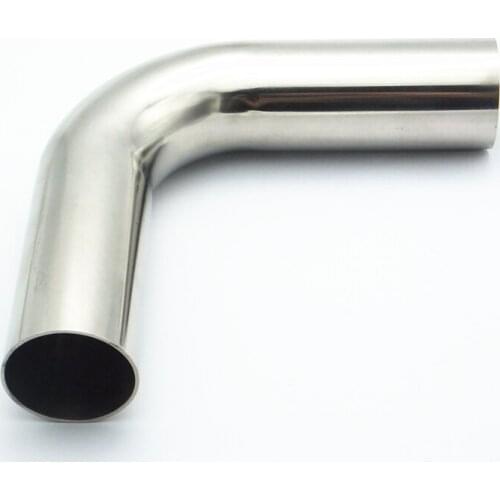 1-1/2" 38mm OD 304 Stainless Steel Sanitary Weld 90 Degree Elbow Pipe Fitting For Home Brew Homebrew Straight Pipe Length 100mm