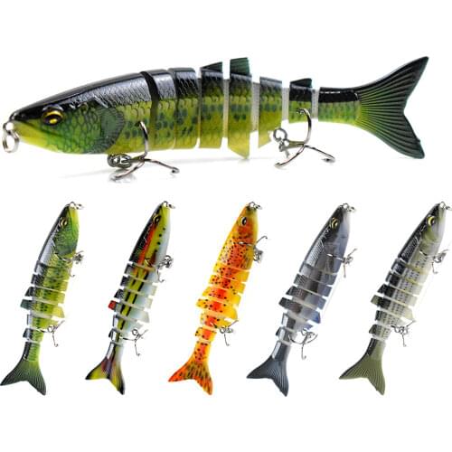 1PC Sinking Wobblers Fishing Lures Jointed Crankbait Swimbait 8 Segment Hard Artificial Bait For Fishing Tackle Lure 12cm/19.3g