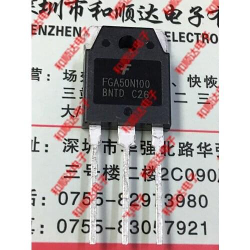 10pcs/lot FGA50N100BNTD New Spot TO-3P 1000V 50A