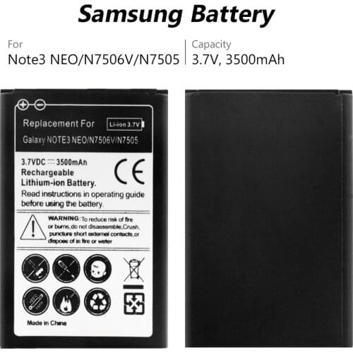 3500mah EB-BN750BBC EB-BN750BBE Replacement Battery Li-ion for Samsung Galaxy Note 3 NEO Mini N750 SM-N7505 batteria EB-BN750CBE
