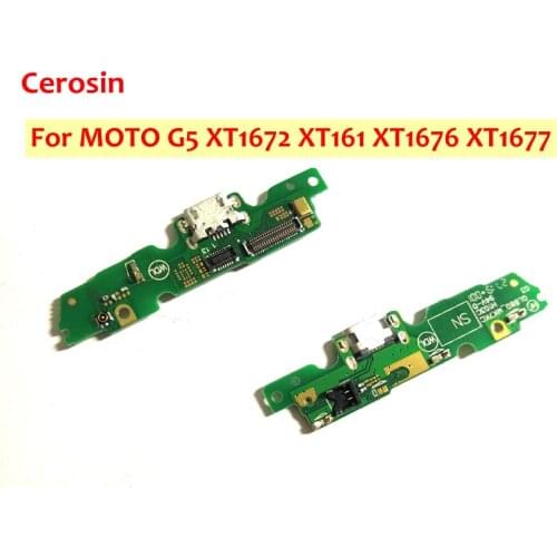 5PCS USB Charging Port Dock Plug Socket Jack Connector Board Flex Cable for Motorola Moto G5 XT1672