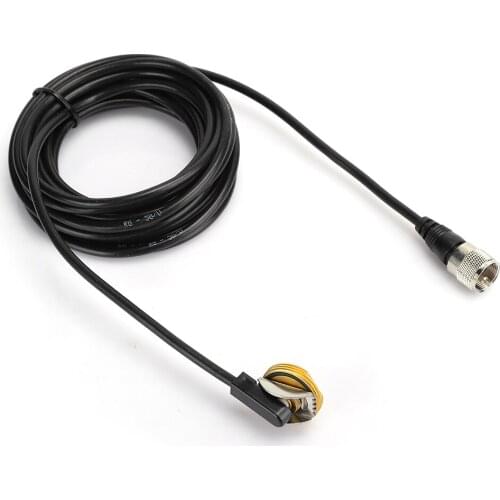 5M RG-58/U Extensible Copper Low Loss Coaxial Cable PL259 To NMO Used For Mobile Radio Transcei