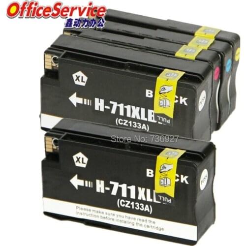 5X Compatible Ink Cartridge For HP 711 hp711XL , suit for Designjet T120 24/T120 610/T520 24/T520 36/T520 610 inkjet Printer
