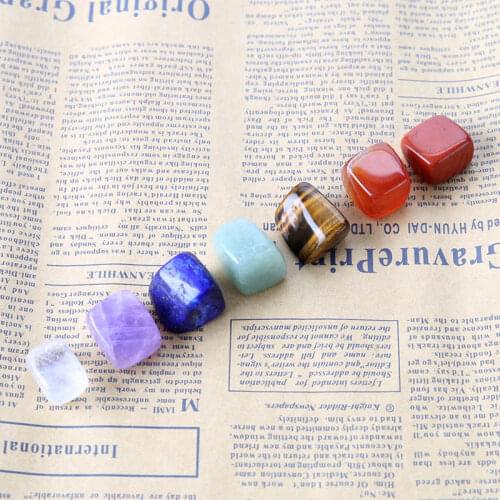 7Pcs Polishing Rock For Chakra Healing Natural Stone 3Style Gemstone Holiday Gift Fashion Decoration Irregular