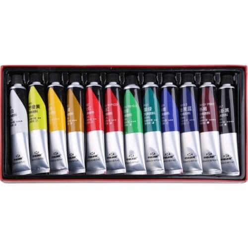 12/24 Colors Professional Acrylic Paint 20ml Drawing Painting Pigment Hand-painted for Kids DIY Artist