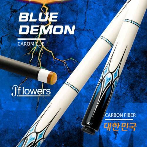 Jflowers Billiards 3 Cushion Carom Cue Carbon Fiber Carom Cue Stick 12mm 142cm Black Technology Korea Libre Cue with Case