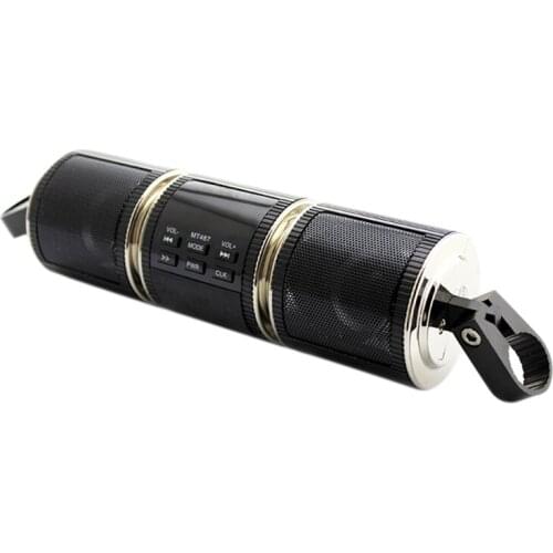 Bluetooth Motorcycle Handlebar Audio Amplifier Stereo Speaker System Mp3 Usb 12V