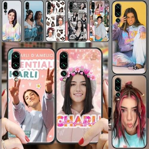 Charli Damelio D'Amelio Phone case For Huawei P Mate P10 P20 P30 P40 10 20 Smart Z Pro Lite 2019 black art waterproof silicone
