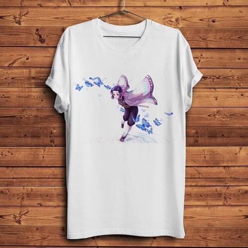 Demon Slayer Kisatsutai Kanroji Mitsuri and Kochou Shinobu funny streetwear anime homme casual tshirt unisex manga t shirt men
