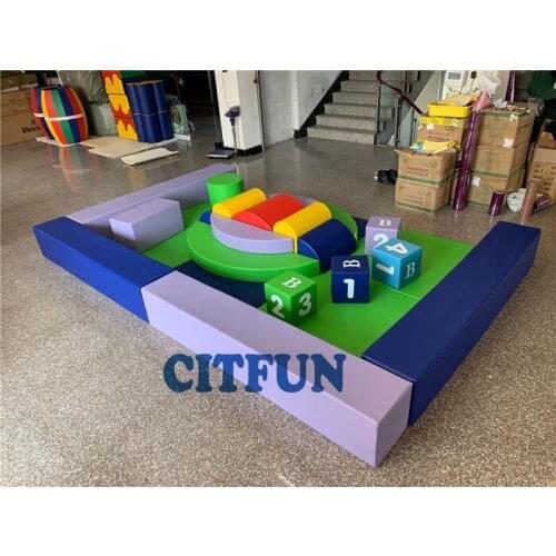 Kids indoor playground gym soft play Area, Eco-friendly toddler foam climbing equipment TC-002D