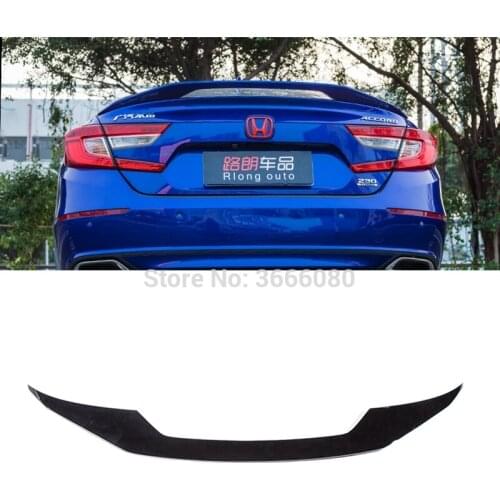 For Honda Accord Inspire 2018 2019 High Quality ABS Plastic Rear Roof Spoiler Trunk Wing Boot Cover Car Accessories