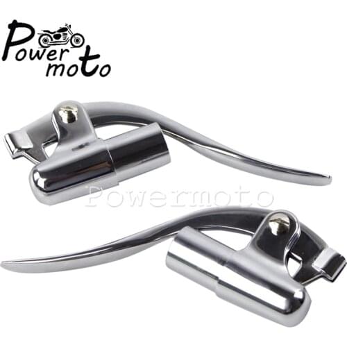 Chrome Customs Old School 1" Bar End Control Lever 25mm Brake Clutch Lever for Harley Chopper Bobber Cafe Racer Scrambler Custom