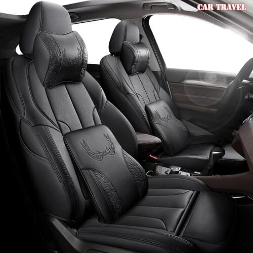 CARTRAVEL Custom Leather car seat cover For NISSAN X-Trail Qashqai SYLPHY Geniss LIVINA March Tiida Teana Automobiles Seat Cover