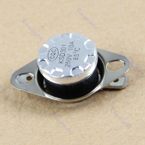 KSD301 85 C Normal Close NC Temperature Controlled Switch Thermostat 250V 10A H02