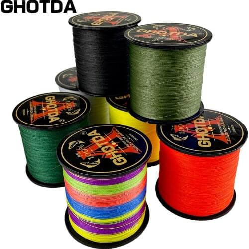 GHOTDA 300M 4 Strands 8 Strand Weaves PE Braided Fishing Line Multifilament For Carp Fishing