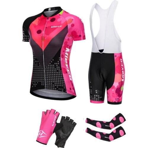 Summer Outdoor Racing Shirt Sets Womens Short Sleeve Cycling Suit Mountain Bike Clothing MTB Ropa Mujer Jersey Dress Ciclismo